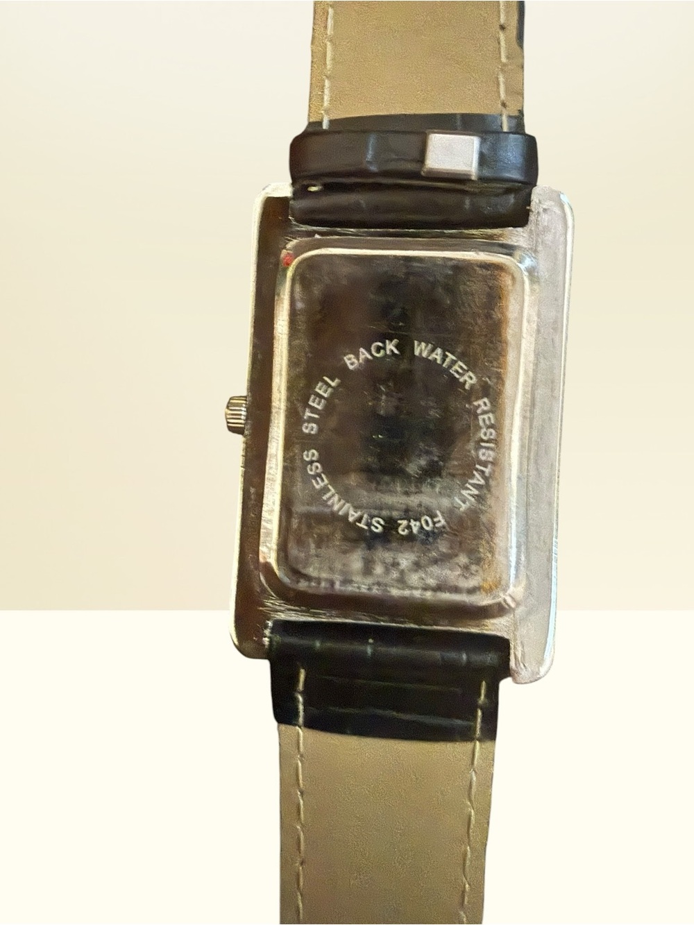Men’s Yuhuo Ss Comfort Curve Rectangular Dress Watch in Black and Silver - Picture 2 of 4